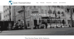 Desktop Screenshot of givetransform.org