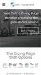 Mobile Screenshot of givetransform.org